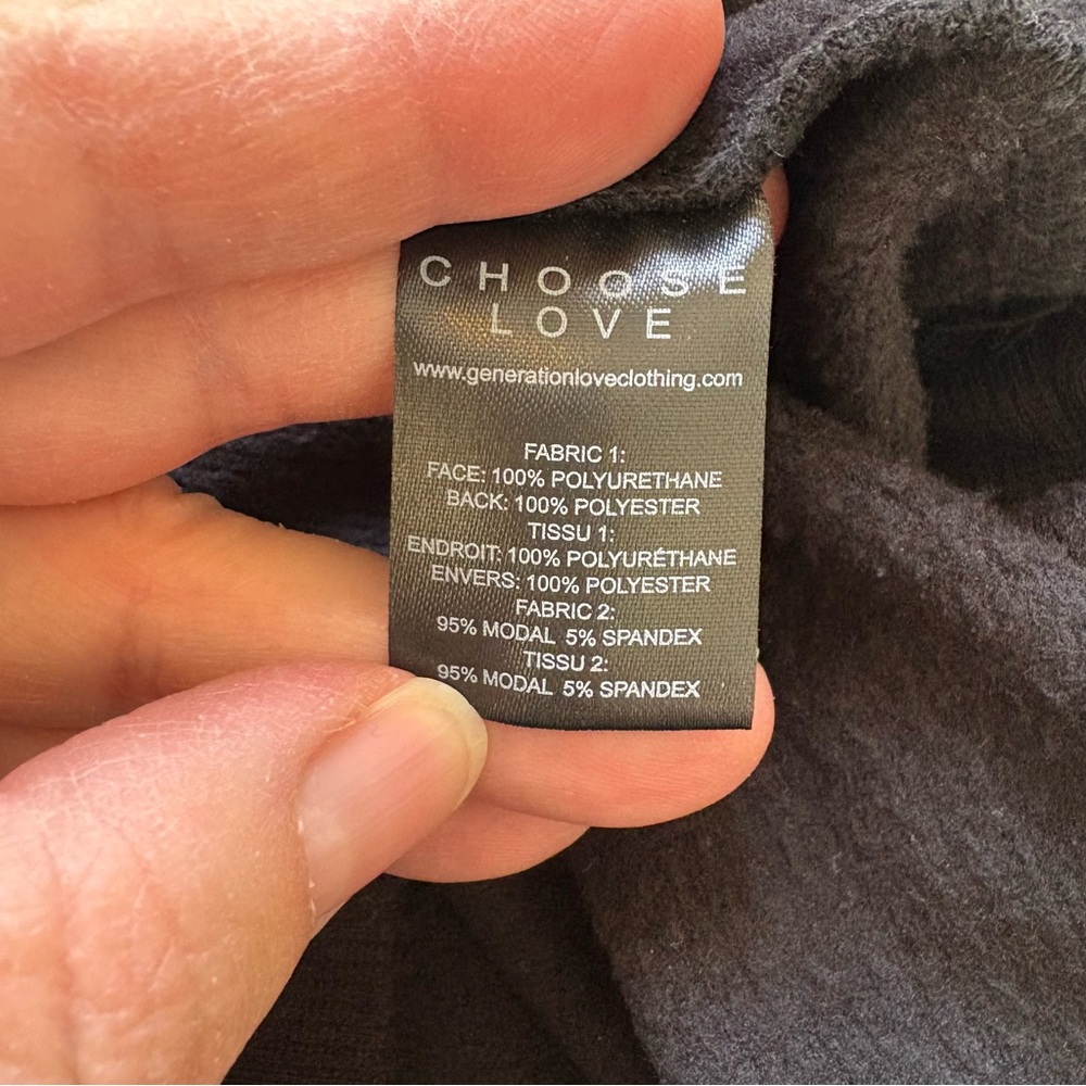 Generation Love Solid Black Georgia Sweatshirt Fa… - image 7